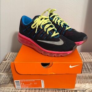 Nike Air Max 2016 Black with Pink and Yellow Highlights